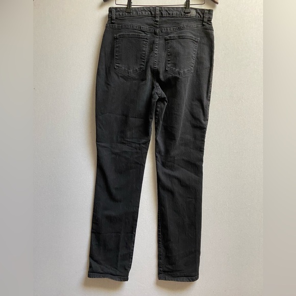 Lee High rise relaxed fit straight leg denim jean Black Sz 12 tall - Picture 5 of 14